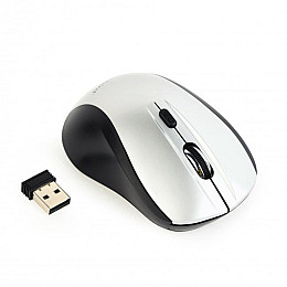 Мышь беспроводная Gembird MUSW-4B-02-BS Black/Silver USB