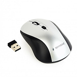 Мышь беспроводная Gembird MUSW-4B-02-BS Black/Silver USB