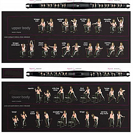 Портативный универсальный тренажер для тела, живота, спины, плеч с набором упражнений и рюкзаком