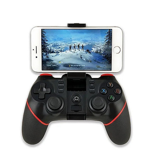 Бездротовий геймпад Terios T6 Джойстик радіо + тримач для смартфона - для PC iOS Android Smart TV