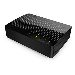 Коммутатор (свитч) Tenda SG105 (Черный, 5 LAN портов, 10/100/1000 Мбит/с)