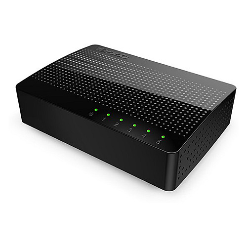 Коммутатор (свитч) Tenda SG105 (Черный, 5 LAN портов, 10/100/1000 Мбит/с)
