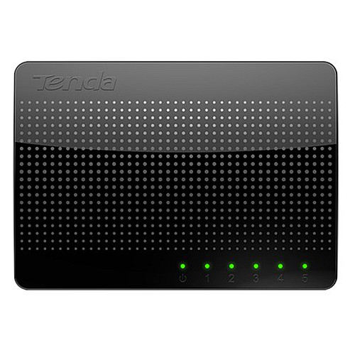 Коммутатор (свитч) Tenda SG105 (Черный, 5 LAN портов, 10/100/1000 Мбит/с)