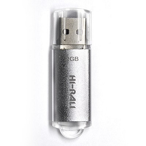 Флеш-накопитель USB 2GB Hi-Rali Rocket Series Silver (HI-2GBRKTSL)