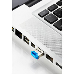 Флеш-накопитель USB 64GB Apacer AH111 Silver/Blue (AP64GAH111U-1)