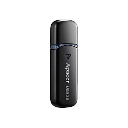 Флеш-накопитель USB3.0 64GB Apacer AH355 Black (AP64GAH355B-1)