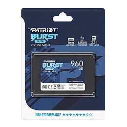 Накопитель SSD 960GB Patriot Burst Elite 2.5" SATAIII TLC (PBE960GS25SSDR)