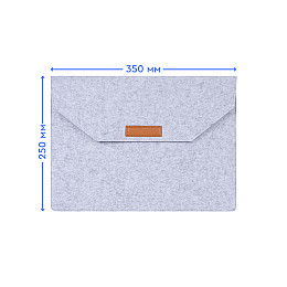 Войлочная обложка AIRON Premium для ноутбука 13.3 Grey