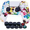 Защитный силиконовый чехол Urban Dreams на геймпад PS5 Dualsense для Sony PlayStation 5 + Набор стиков (PIA002)