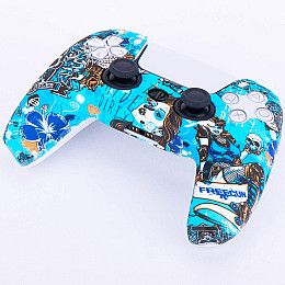 Защитный силиконовый чехол Urban Dreams на геймпад PS5 Dualsense для Sony PlayStation 5 + Набор стиков (PIA003)