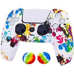Защитный силиконовый чехол Urban Dreams на геймпад PS5 Dualsense для Sony PlayStation 5 + 2 Стика (PIA008)