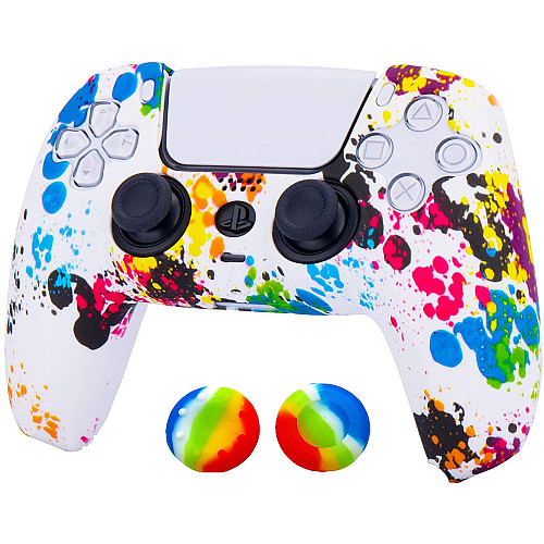 Защитный силиконовый чехол Urban Dreams на геймпад PS5 Dualsense для Sony PlayStation 5 + 2 Стика (PIA008)