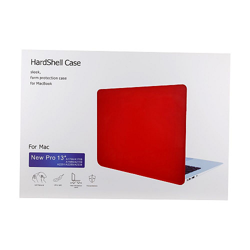 Чехол накладка Crystal Case для Apple Macbook Pro 13.3 2020 Red