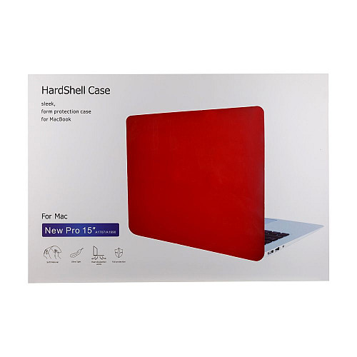 Чехол накладка Crystal Case для Apple Macbook Pro 15.4 Red