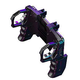 Беспроводной геймпад-триггер с пистолетными ручками джойстик для смартфона Sandy Union PUBG Mobile K21 + напальчники