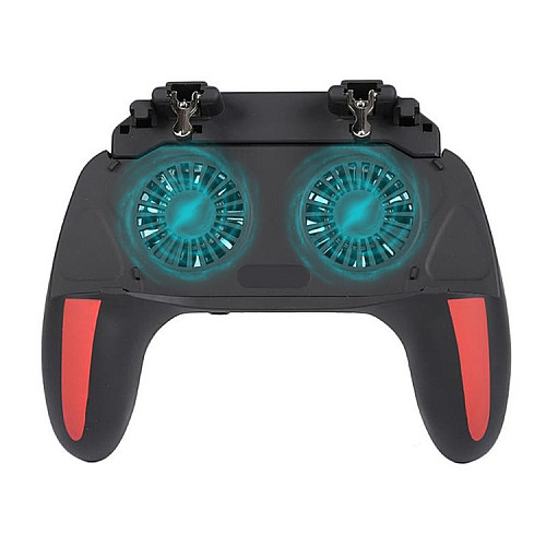 Беспроводной геймпад-триггер для смартфонов 2500 mAh Sandy Union PUBG Mobile H10 + напальчники