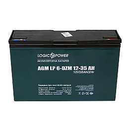 Тяговая аккумуляторная батарея AGM LogicPower LP 6-DZM-35 12V 35Ah