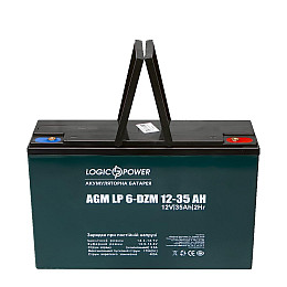 Тяговая аккумуляторная батарея AGM LogicPower LP 6-DZM-35 12V 35Ah