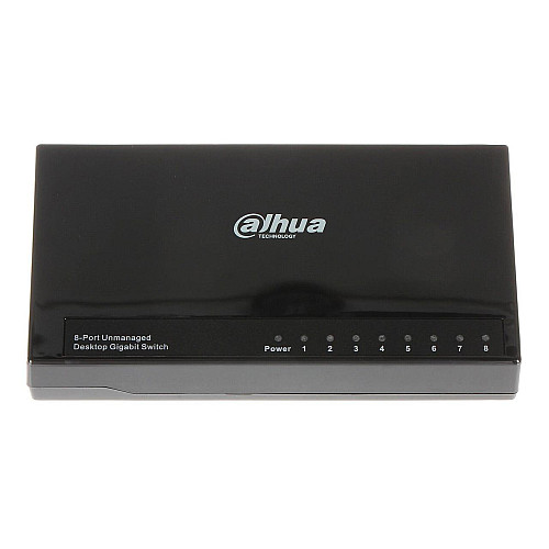 8-портовий L2 гігабітний неуправлюваний комутатор Dahua DH-PFS3008-8GT-L