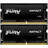 Модуль пам'яті Kingston Fury Impact SO-DIMM 2x32GB/3200 DDR4 (KF432S20IBK2/64)