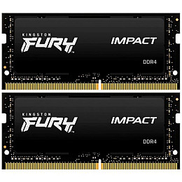Модуль пам'яті Kingston Fury Impact SO-DIMM 2x32GB/3200 DDR4 (KF432S20IBK2/64)