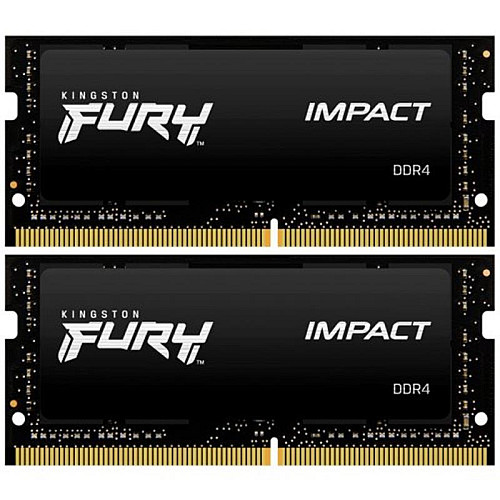Модуль пам'яті Kingston Fury Impact SO-DIMM 2x32GB/3200 DDR4 (KF432S20IBK2/64)