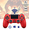 Беспроводной геймпад Play Station Dualshock 4 Wireless Bluetooth джойстик для приставки PS4 Red Красный