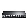 Коммутатор TP-Link TL-SG1210MP (9хGE PoE+, 1xSFP/GE, 1xGE, max PoE 123W)