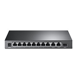 Коммутатор TP-Link TL-SG1210MP (9хGE PoE+, 1xSFP/GE, 1xGE, max PoE 123W)