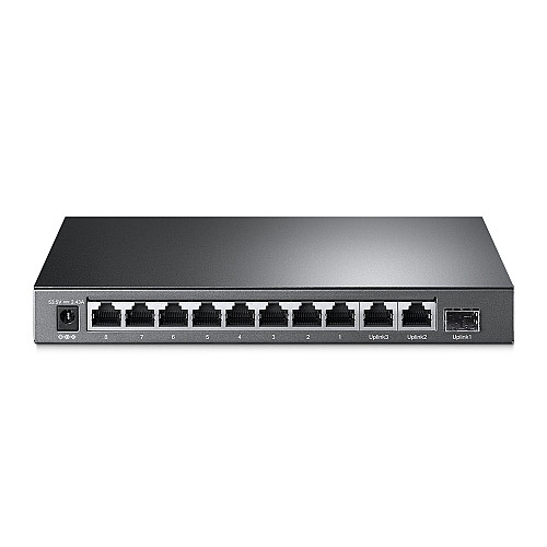 Коммутатор TP-Link TL-SG1210MP (9хGE PoE+, 1xSFP/GE, 1xGE, max PoE 123W)