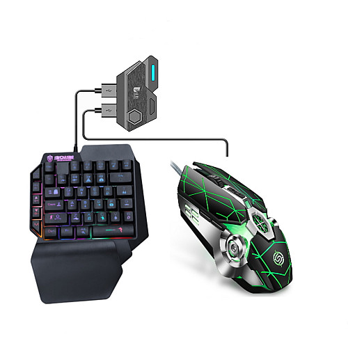 Мобільний ігровий Bluetooth 5.0 адаптер з ігровою клавіатурою та мишкою Union Sundy PUBG Mobile Mix SE