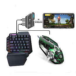 Мобільний ігровий Bluetooth 5.0 адаптер з ігровою клавіатурою та мишкою Union Sundy PUBG Mobile Mix SE