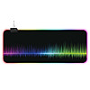 Игрова поверхня для комп'ютерної миші та клавіатури RGB з підсвіткою UKC 80х30 см 70000