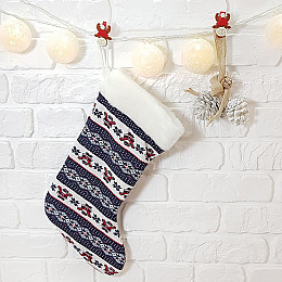 Сапог новогодний подарочный Zolushka Санта Клаус 37см (ZL2911)