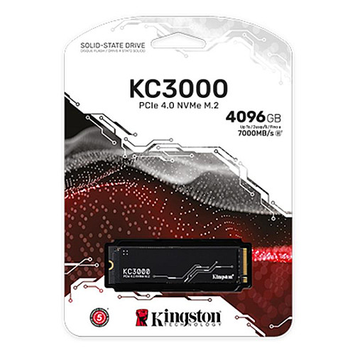 Накопичувач SSD Kingston KC3000 4TB M.2 2280 PCIe 4.0 x4 NVMe 3D TLC (SKC3000D/4096G)