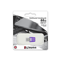 Флеш-накопитель USB3.2 64GB Type-C Kingston DataTraveler microDuo 3C (DTDUO3CG3/64GB)