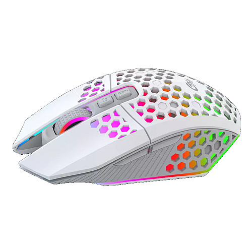 Мышь беспроводная игровая бесшумная с подсветкой Sundy X801 White