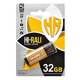 Флеш-накопитель USB 32GB Hi-Rali Stark Series Gold (HI-32GBSTGD)