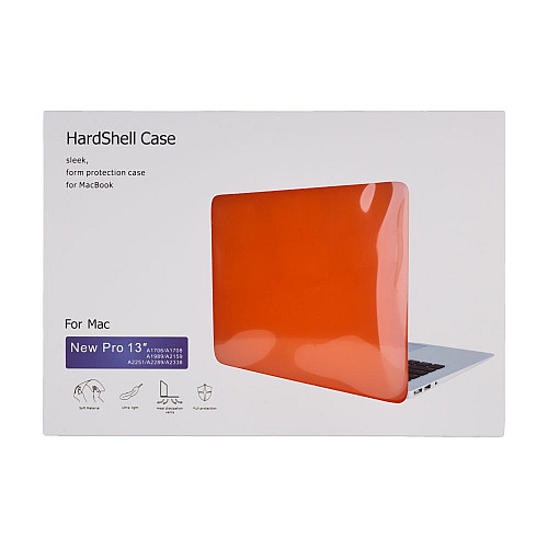 Чехол накладка Crystal Case Apple Macbook 13.3 Pro Orange