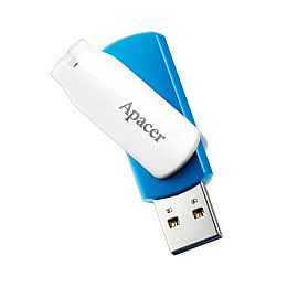 Флеш-накопитель USB3.1 64GB Apacer AH357 Blue/White (AP64GAH357U-1)