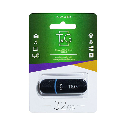 Флеш-пам'ять T&G USB 2.0 32GB Jet 012 Black