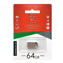 Флеш память T&G USB 2.0 64GB Metal 107 Steel