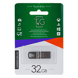 Флеш память T&G USB 2.0 32GB Metal 117 Black