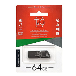 Флеш память T&G USB 2.0 64GB Metal 114 Steel