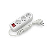 Удлинювач блочний (ABS) Electrum 3 розетки 5м з заземленням та вимикачем C-ES-1795