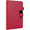 Чехол-книжка Animal Wallet Apple iPad Mini 6 Wake / Sleep Cat Красный
