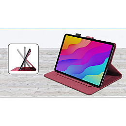 Чехол-книжка Animal Wallet Apple iPad Mini 6 Wake / Sleep Cat Красный