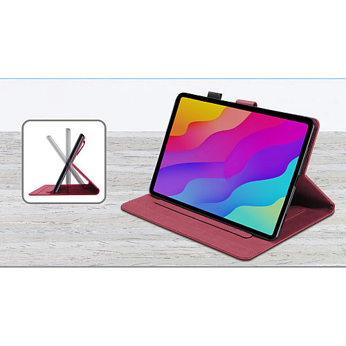 Чехол-книжка Animal Wallet Apple iPad Mini 6 Wake / Sleep Cat Красный