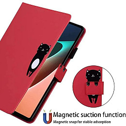Чехол-книжка Animal Wallet Xiaomi Redmi Pad 10.61 Cat Красный