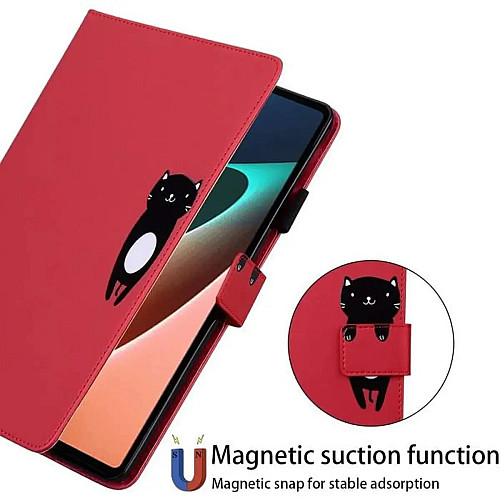 Чехол-книжка Animal Wallet Xiaomi Redmi Pad 10.61 Cat Красный